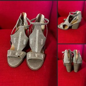 Maurice’s open toed heeled sandals